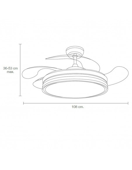 Ventilador liquidación con motor DC