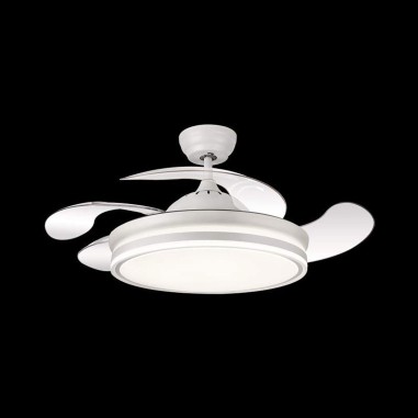 Ventilador retráctil blanco eficiente