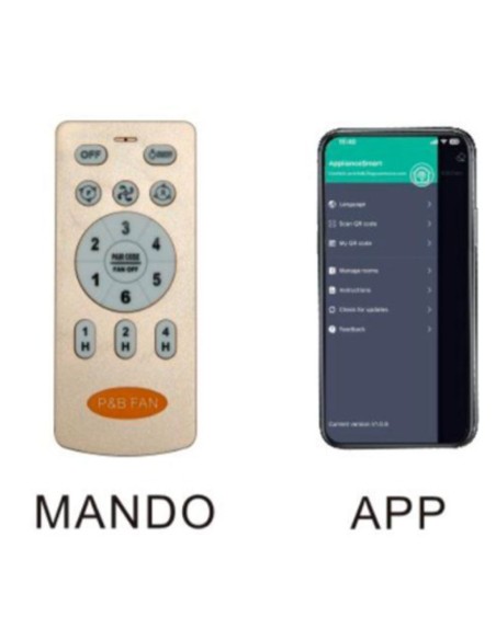 Ventilador Aspas Desplegables APP Blanco