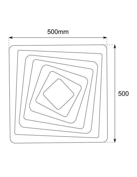Plafón Maya Dimable Mando Apagado Automático Modo Noche