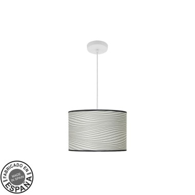 Colgante de Techo Pantalla Blanco-Surco Gris