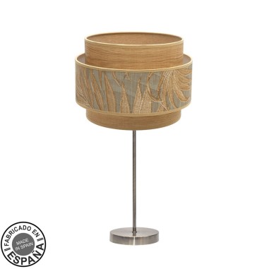 Lámpara Sobremesa Alta Samoa Cuero-Camel