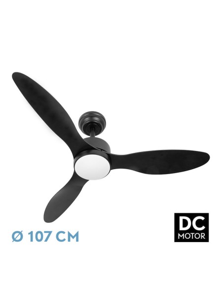 Ventilador de techo DC Serpa negro