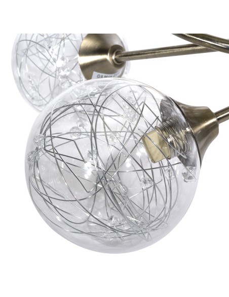 Plafón de Techo Cuero Tulipas Cristal