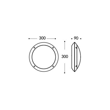 Plafón de Techo o Pared Resina Gris