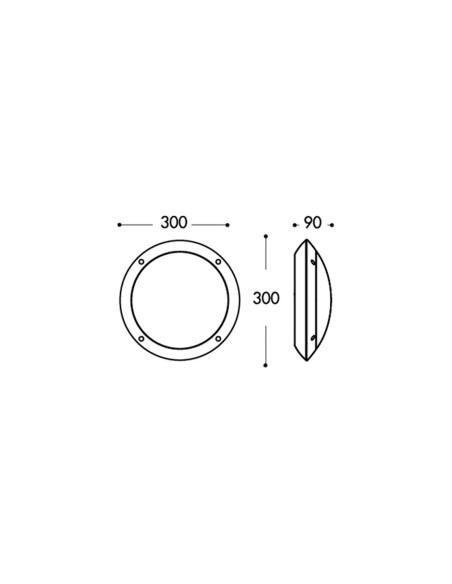 Plafón de Techo o Pared Resina Gris