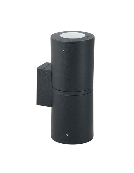 Aplique Exterior Negro 2 Luces con Pulsador CCT