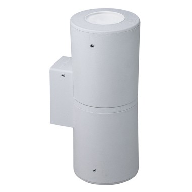 Aplique Blanco 2 Luces Exterior con Pulsador CCT