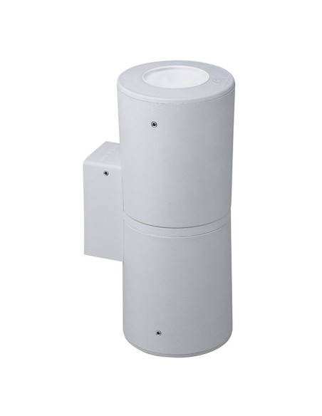 Aplique Blanco 2 Luces Exterior con Pulsador CCT