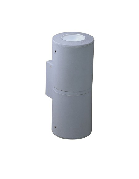 Aplique 2 Luces con Pulsador CCT para Exterior Gris