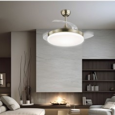 Ventilador de techo cuero Malta 107 cm