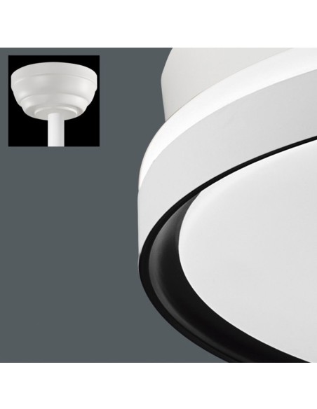 Vis ventilador con luz regulable en las 3 temperaturas de color