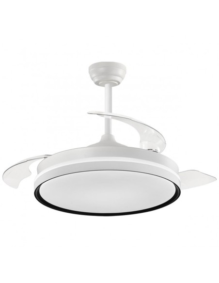 Ventilador de techo Vic blanco y negro