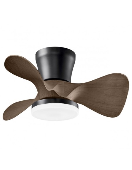 Ventilador Siux negro madera