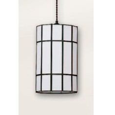 Farol Cilindro Opalina Blanca