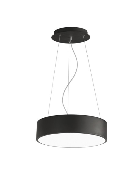 Lámpara led suspendida negra 40 cm