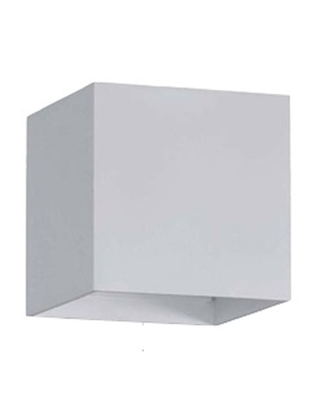 Aplique blanco solapa bombilla desmontable