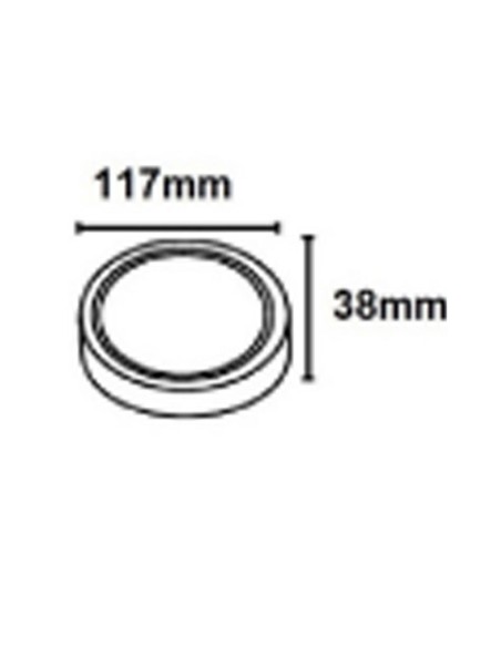 Equipo de Superficie Led 20W Luz Blanca y Fría