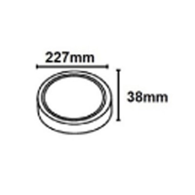 Equipo de Superficie Led 6000K Oro,...