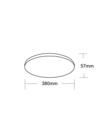Equipo de Superficie Led Plata 38 CM