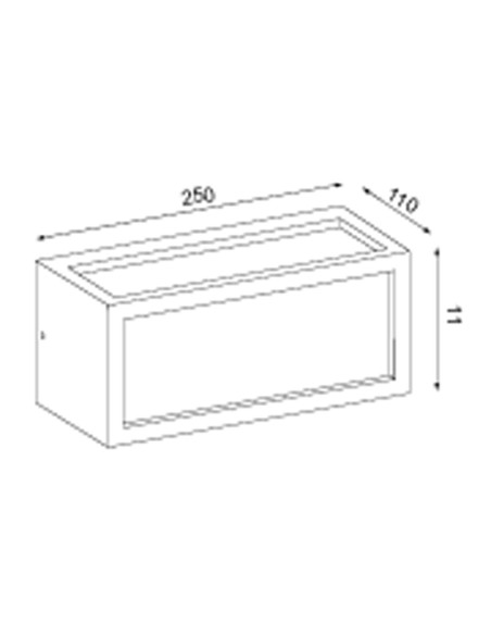 Aplique Exterior IP65 Bidireccional