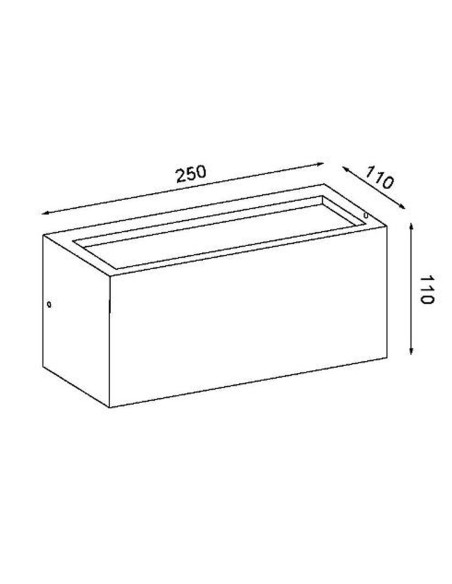 Aplique exterior bombilla e-27 oferta