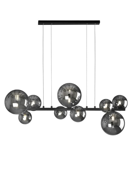 Lámparas Negra 9 Bolas Humo