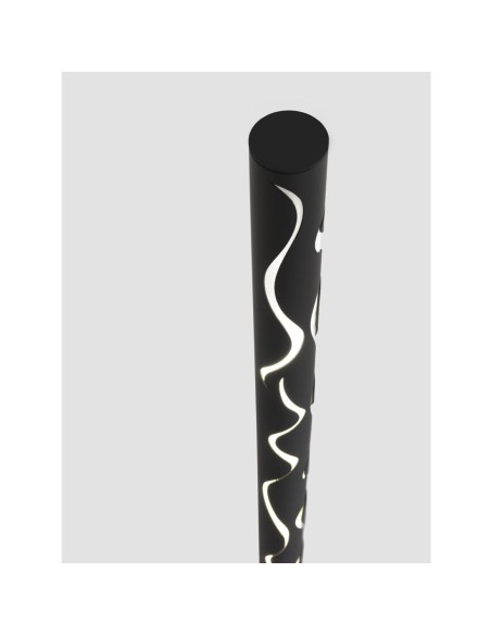 Lámpara de suelo de metal cortado a laser.