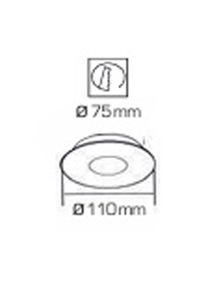 Foco Empotrable Pan de Oro