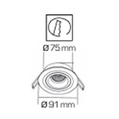 Empotrable Foco Decorativo Pasillo