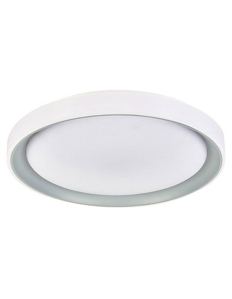 Plafón led blanco y plata