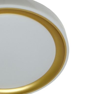Oferta Plafón Led de 50 CM Blanco Dorado