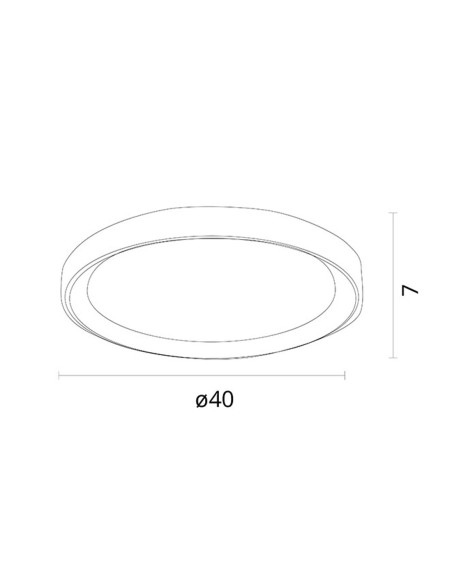 Lámpara Plafón Blanco Led 48W