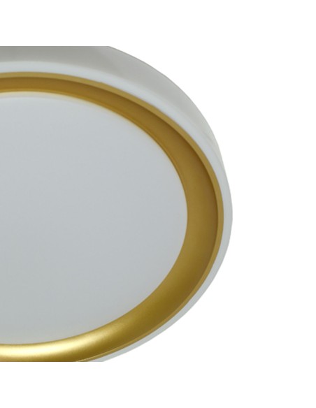 Plafones 40 cm blanco oro mu baratos