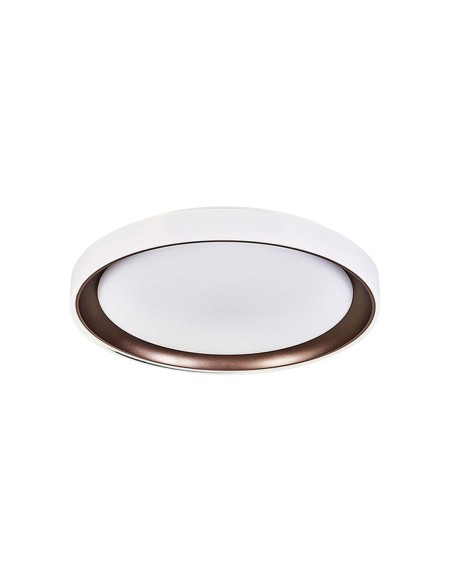 Plafón led 40 cm marco interior marrón
