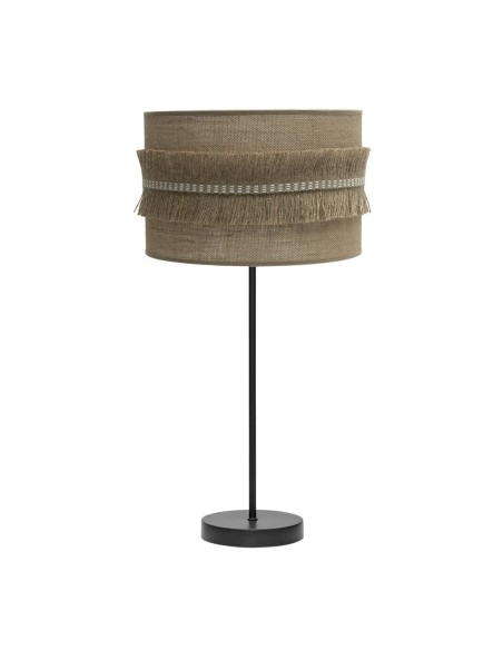 Sobremesa Rinconera con Pantalla Saco y Flecos