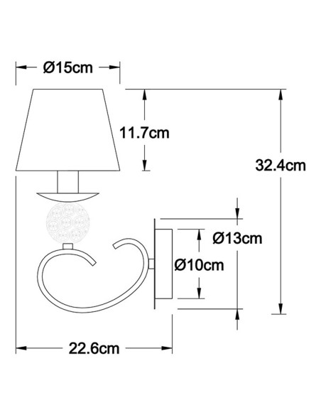 Apliques de Pared Cromados con Copens