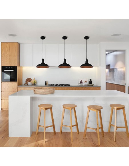 Outlet Lámparas de Techo Cocina Blanca o Negra