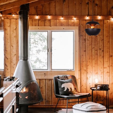 Lámparas Nórdicas Negras Oro 20 CM