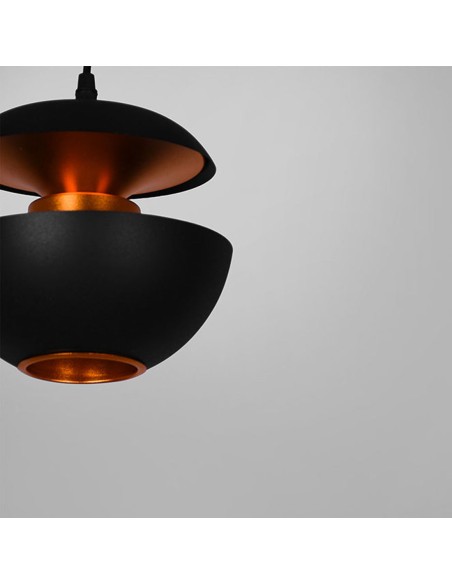 Lámparas Nórdicas Negras Oro 20 CM