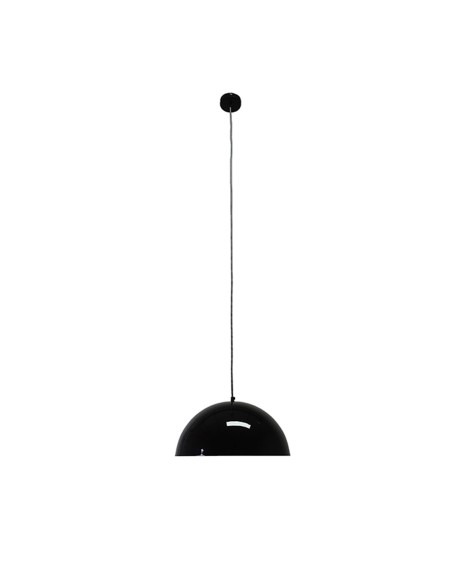 Lámpara Metal Media Bola Blanco o Negro 40 CM
