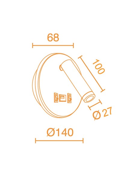 Apliques para Cabecero Blanco 11W Doble Encendido y USB