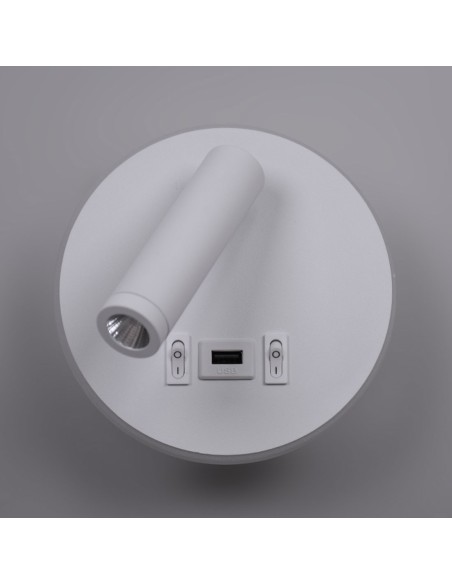 Apliques para Cabecero Blanco 11W Doble Encendido y USB