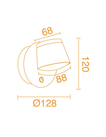 Apliques para Cabeceros Luz Ambos Sentidos Negro
