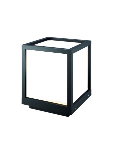 Lámpara sobremuro exterior gris oscuro