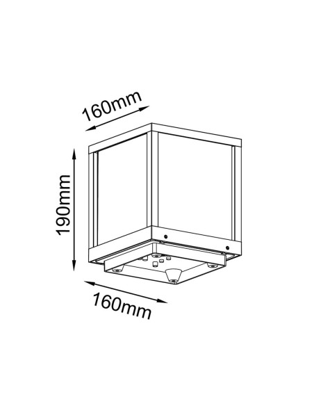 Sobremuro Pequeño IP65 Blanco