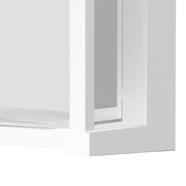 Aplique Exterior Cuadrado Pequeño Blanco