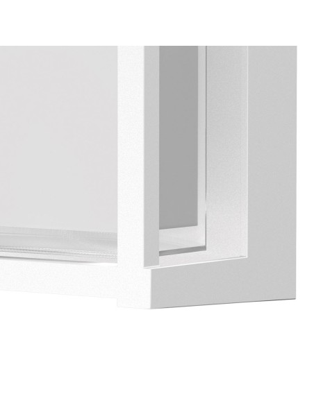 Aplique Exterior Cuadrado Pequeño Blanco