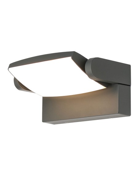 Aplique exterior abatible gris oscuro