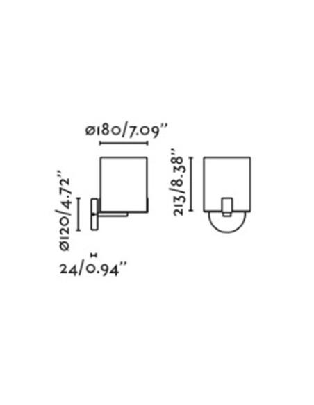 Aplique Negro con Pantalla de Tela Blanco Roto